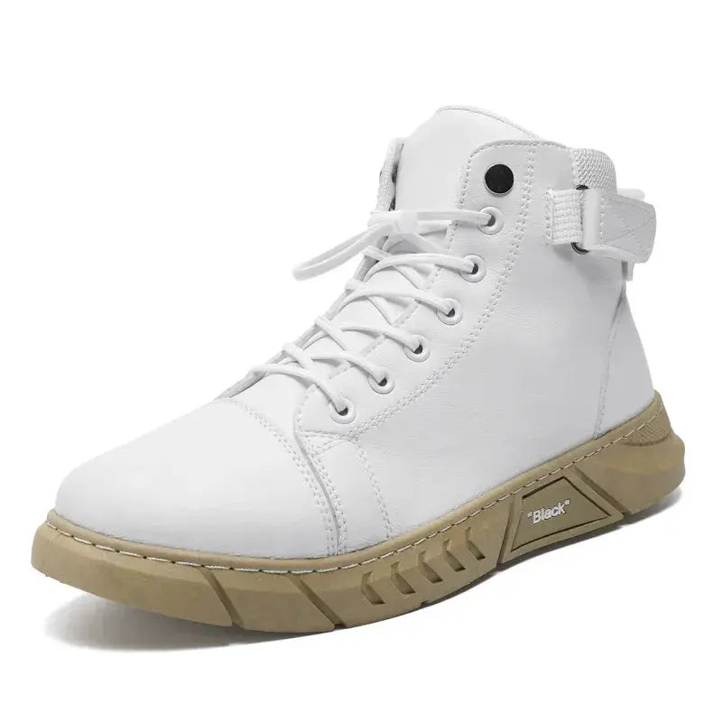 Men’s Genuine Leather Fleece-Lined Orthopaedic Chukka Boots